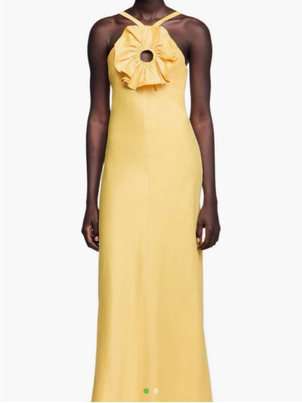 Sandro yellow maxi dress
